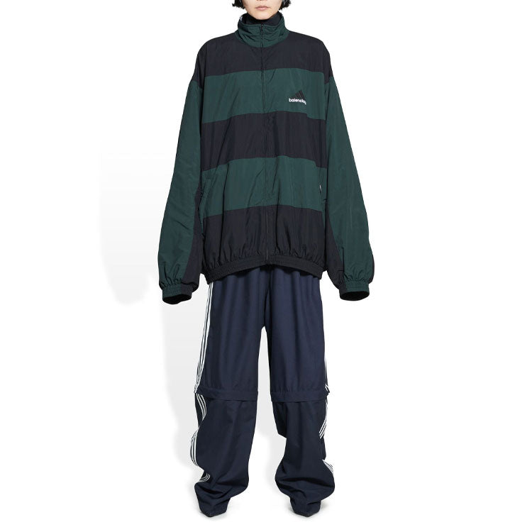 Balenciaga x Adidas Reversible Tracksuit Jacket 'Black Green' 725294TNO793230