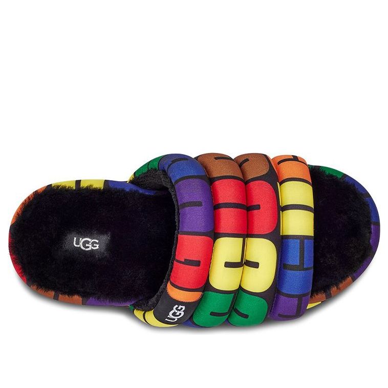 (WMNS) UGG Pride Slide 'Black Multi' 1127076-RLG