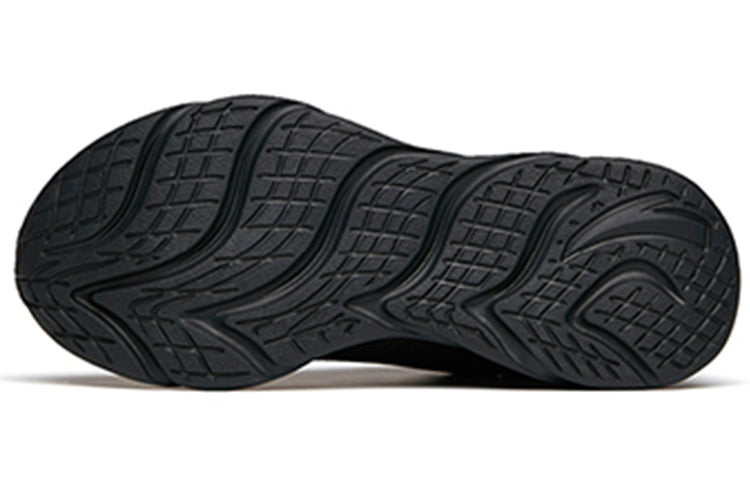 (WMNS) ANTA Running Series Sneakers Leather with Fleece 'Black' 122145571-10