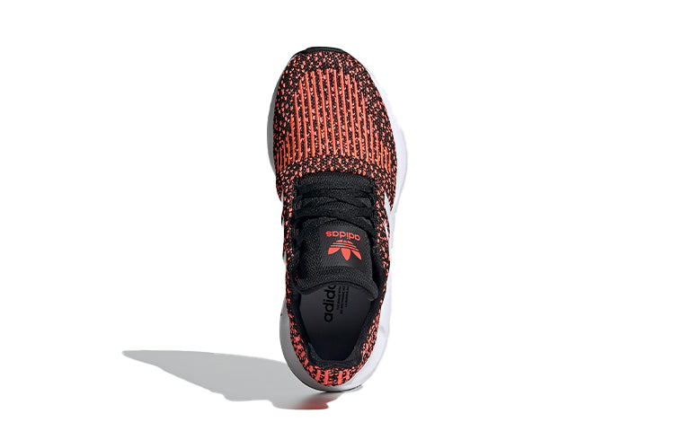 (GS) adidas originals Swift Run J 'Black White Red' EF5939