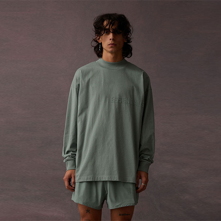 Fear of God Essentials SS23 Long Sleeve Logo Tee 'Sycamore' 125BT222011F