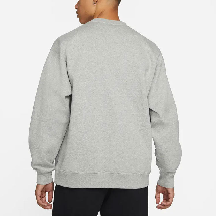 Stussy x Nike Crossover Logo Round Neck Sports Unisex US Edition Gray DC4198-050