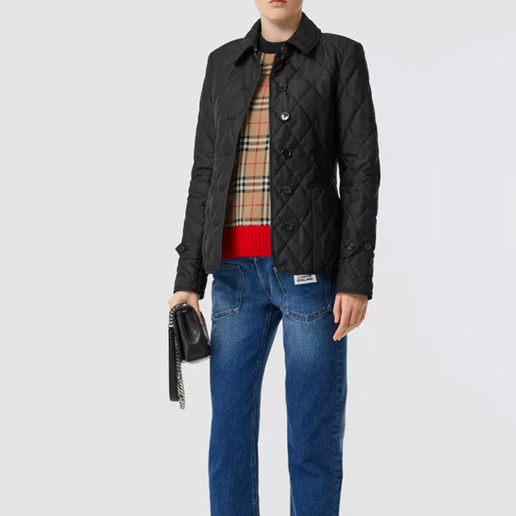 Burberry Diamond Quilted Temperature Control Jacket For Black 80233201