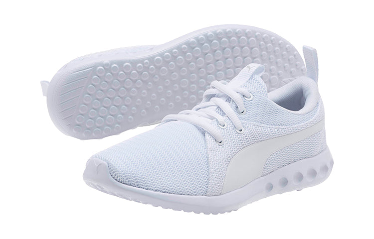 (GS) PUMA Carson 2 Low Running Shoes White/Grey 190072-05