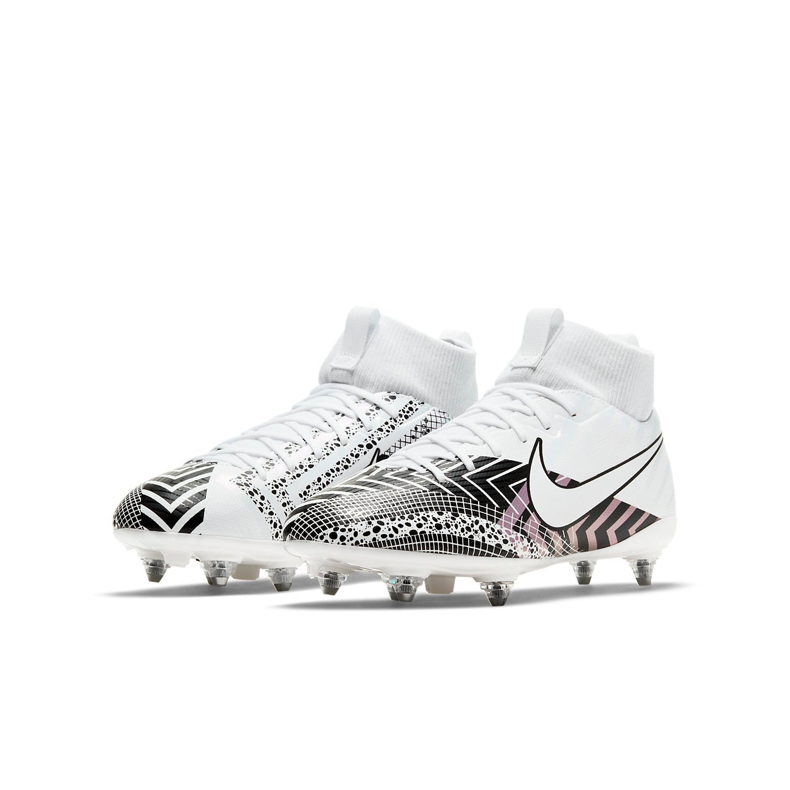 (GS) Nike Mercurial Superfly 7 Academy MDS SG 'White Black' CK0114-110
