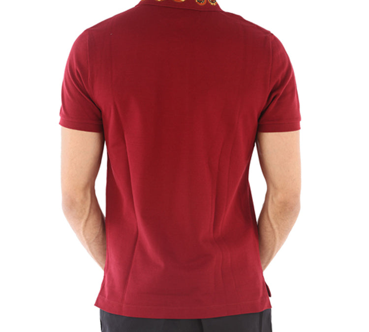 Gucci Coral Snake Embroidered Polo Shirt For Men Red 408323-X7332-6240