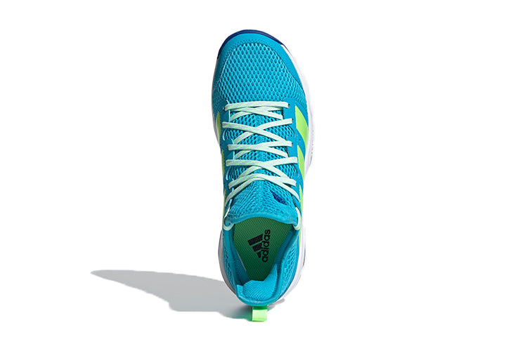 (GS) adidas Stabil Indoor K Shoes Blue/Green FU8402
