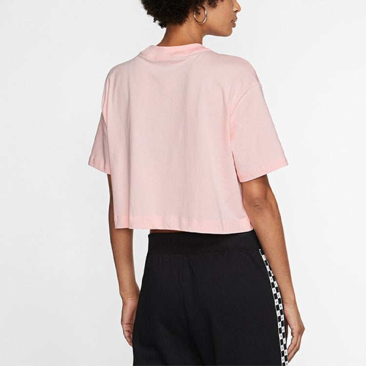 (WMNS) Nike Air Printing Sports Short Sleeve 'Pink' BV4778-682