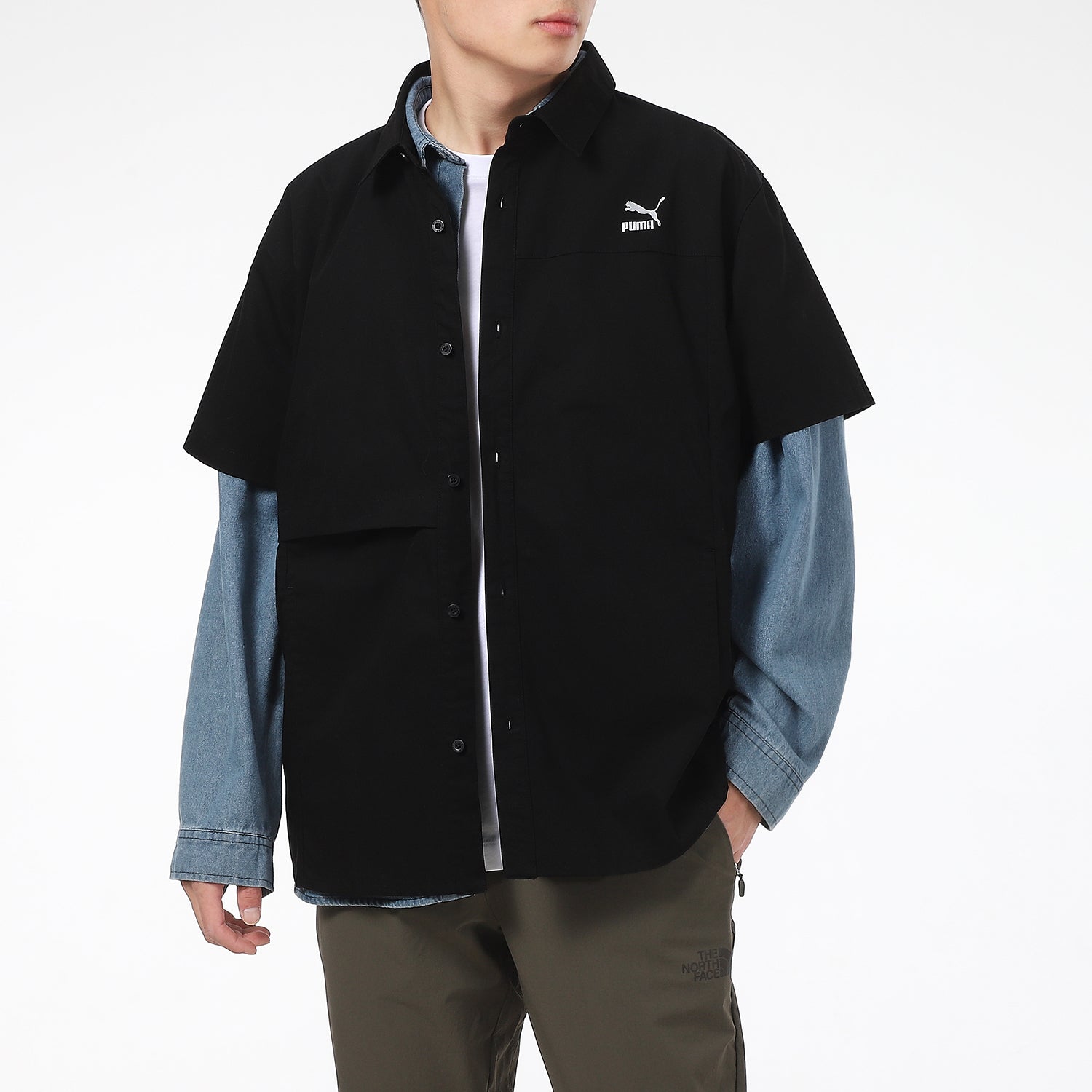 PUMA Classics Oversized Short Sleeve Polo Shirt 'Black' 533739-01