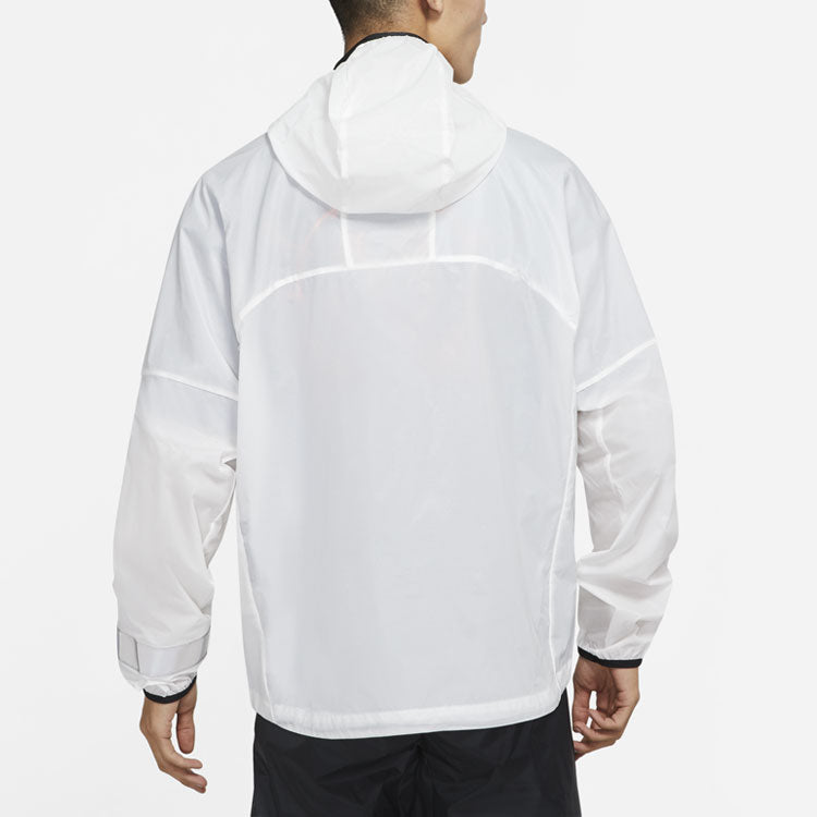 Nike Acg Cinder Cone Ora Woven Reflective Sports Hooded Jacket White DR8862-100