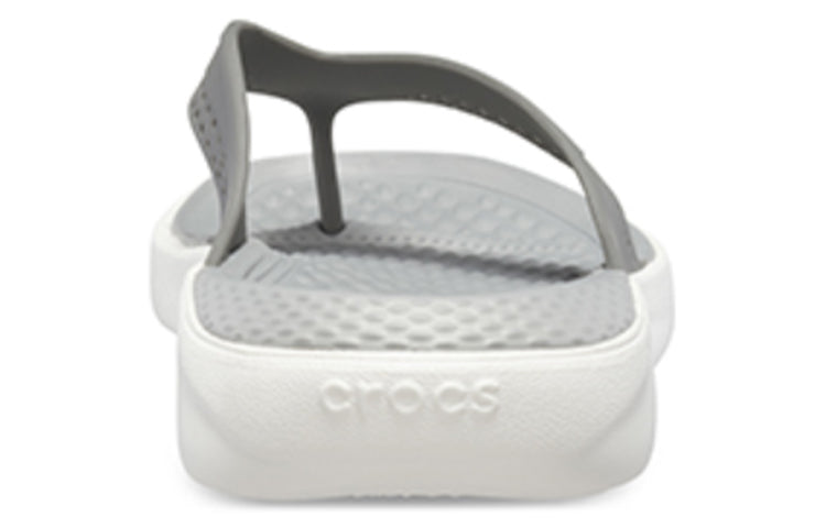 Crocs LiteRide Beach Gray Slippers 205182-06J