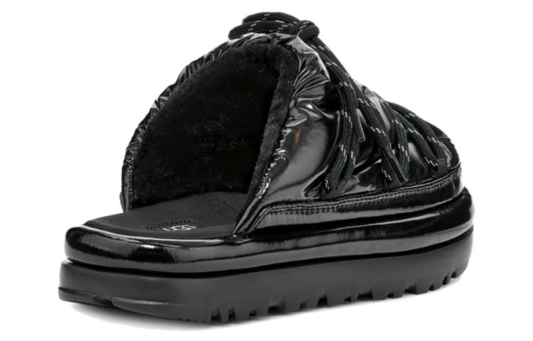 (WMNS) UGG Hi Shine Spaceslider Slide 'Black' 1149033-BLK