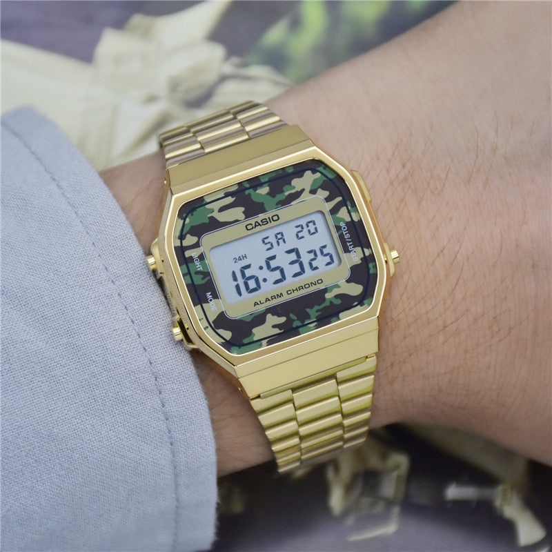 CASIO G Shock Waterproof Mens Gold Digital A168WEGC-3