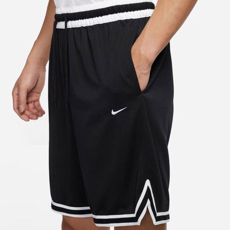 Nike Contrasting Colors Line Detail Lacing Straight Shorts Black DR7229-010