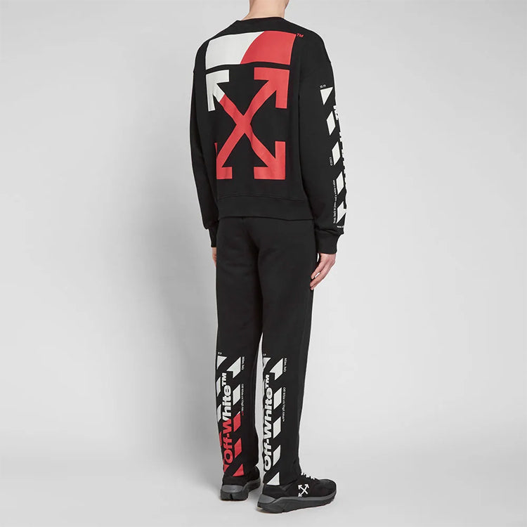 Off-White SS19 Diagonals Crew Neck Sweater OMBA035S190030061020