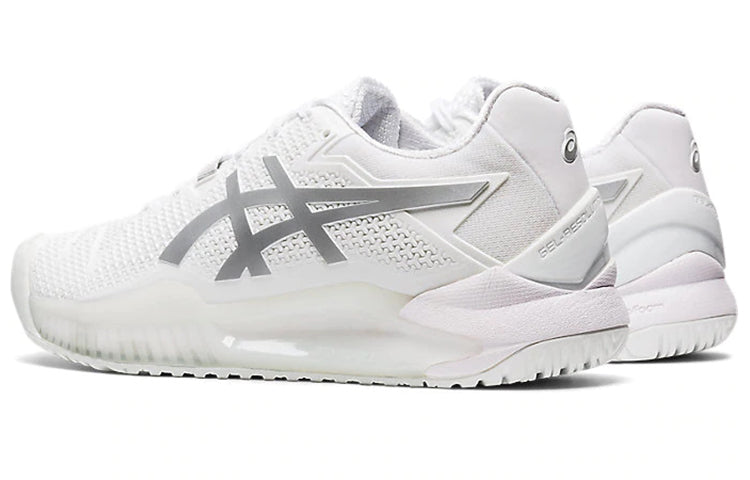 (WMNS) ASICS Gel Resolution 8 'White Pure Silver' 1042A072-100