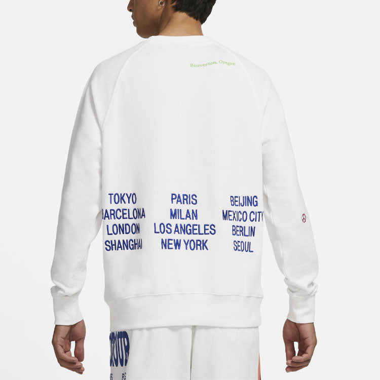 Nike MENS Embroidered 3 Hook Logo Crew-neck White DD0883-100