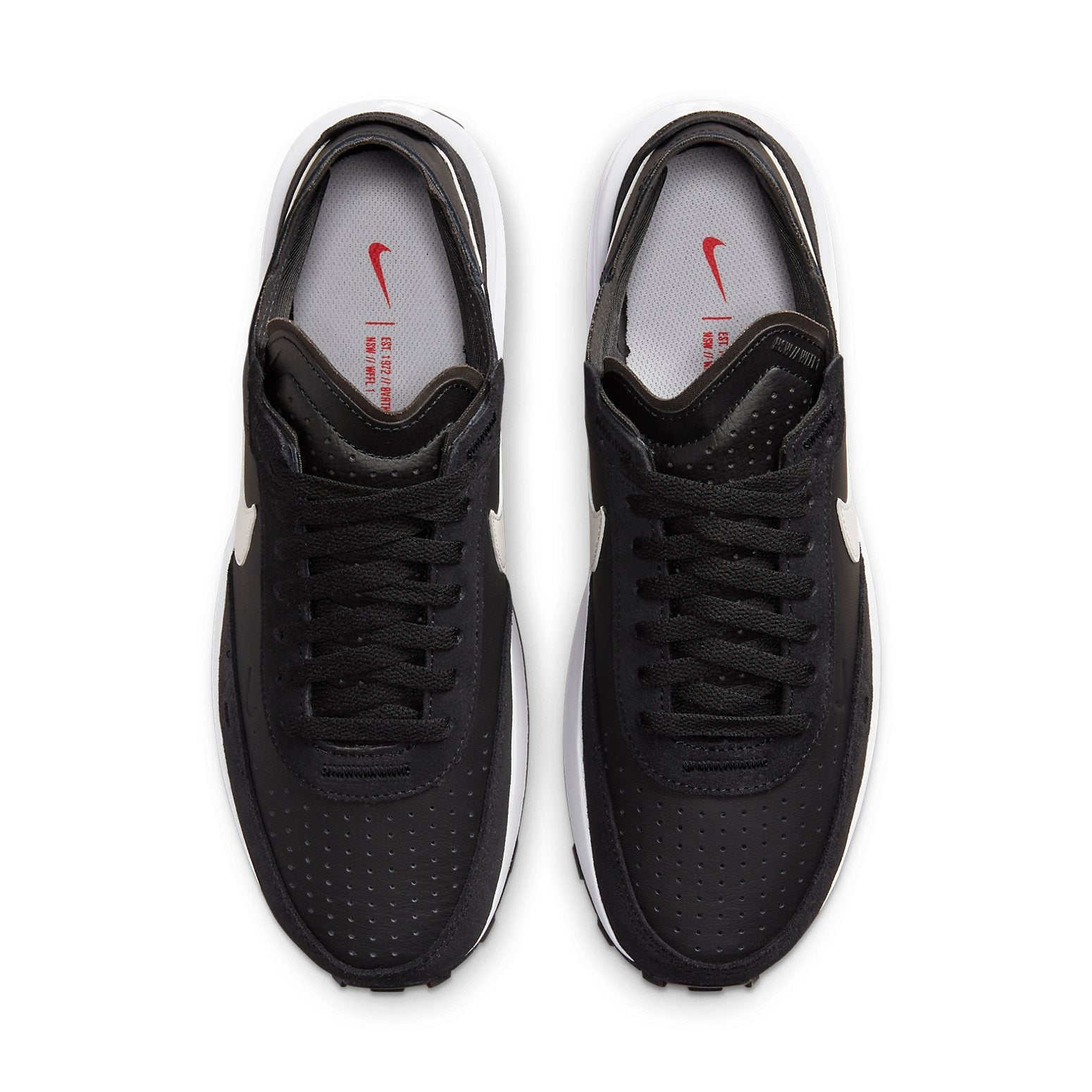 Nike Waffle One Leather 'Black White' DX9428-001