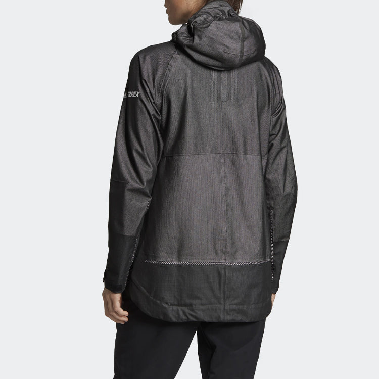 (WMNS) adidas Outdoor Windproof Jacket Black DZ0796
