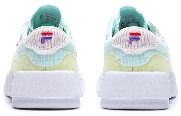 (WMNS) FILA FUSION Canvas Shoes 'White Multi' T12W228207FPS