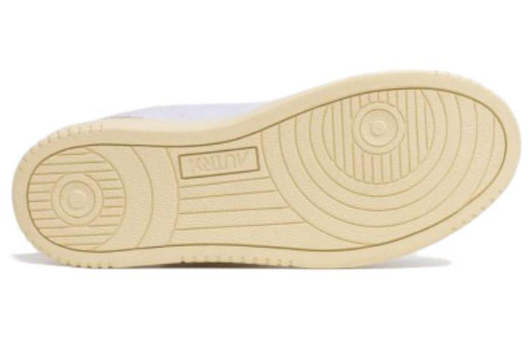 Autry Medalist Capra Leather with Nubuck Low 'White Green' AULM-CN03