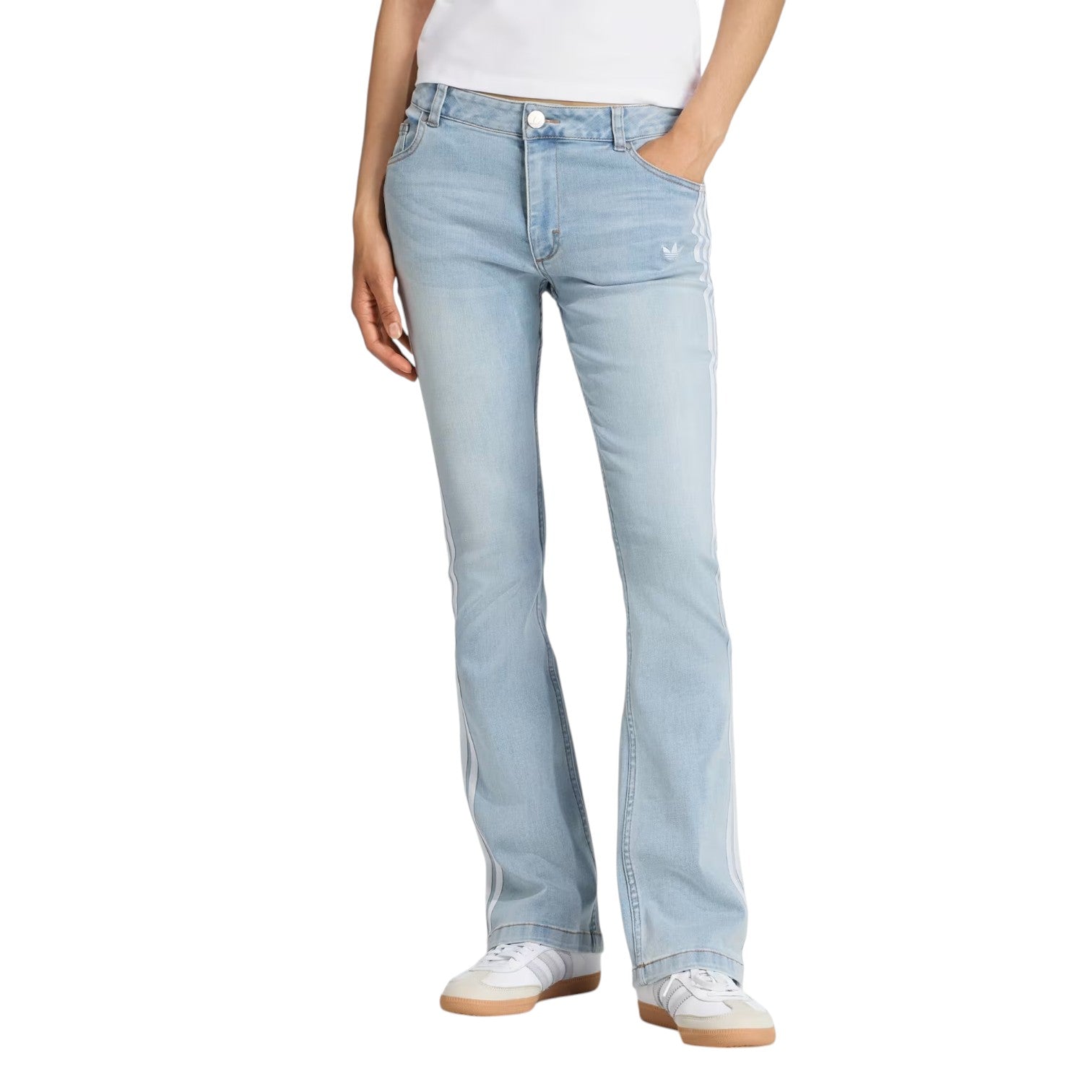 (WMNS) adidas Adirenium Season 4 Team Geist Slim LR Denim Pants 'Light Blue' KE9801