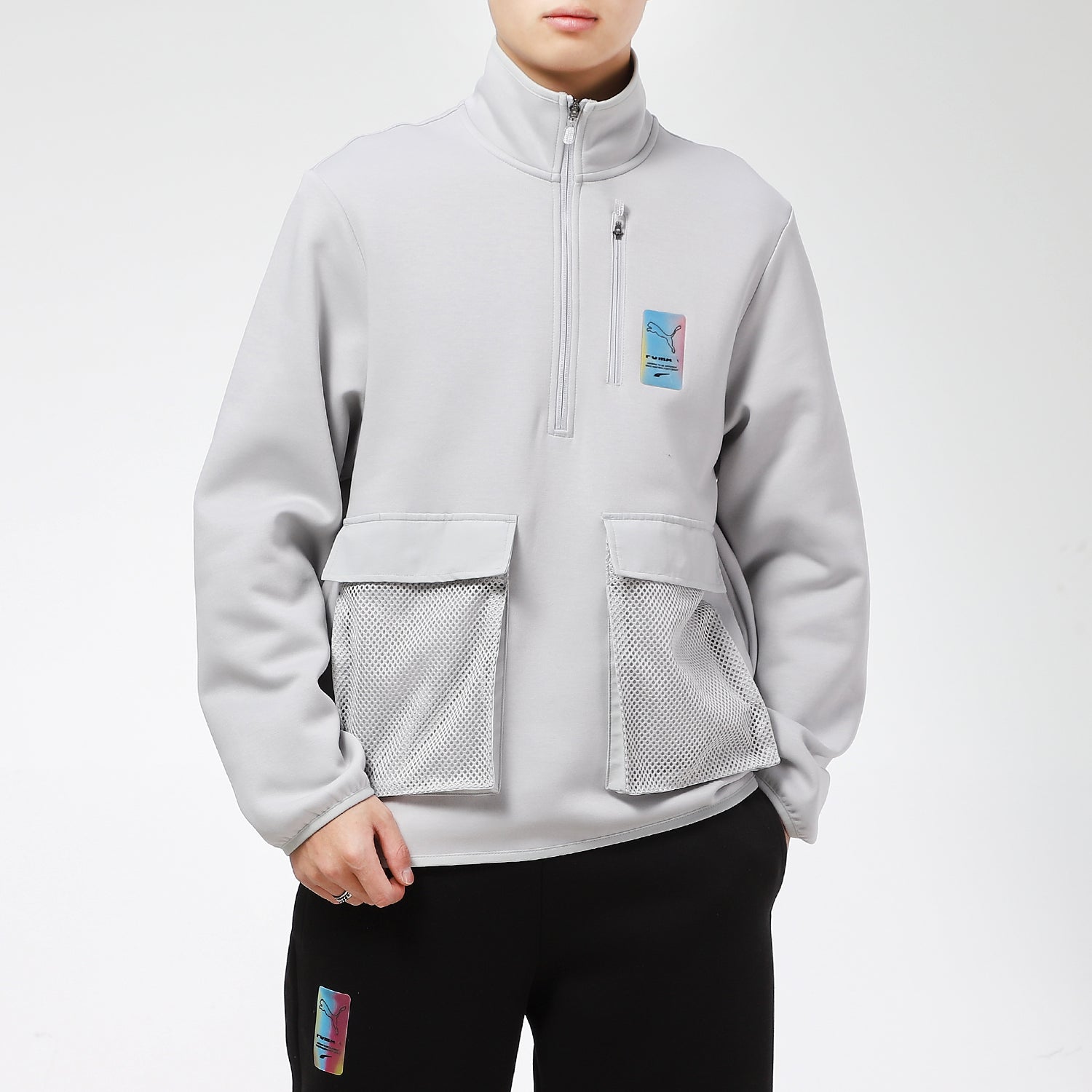 PUMA Sports Jacket 'Grey Yellow' 531449-09