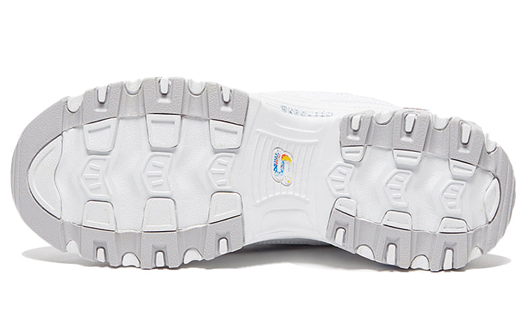 (WMNS) Skechers D'Lites Low-Top Running Shoes White 149015-WMLT