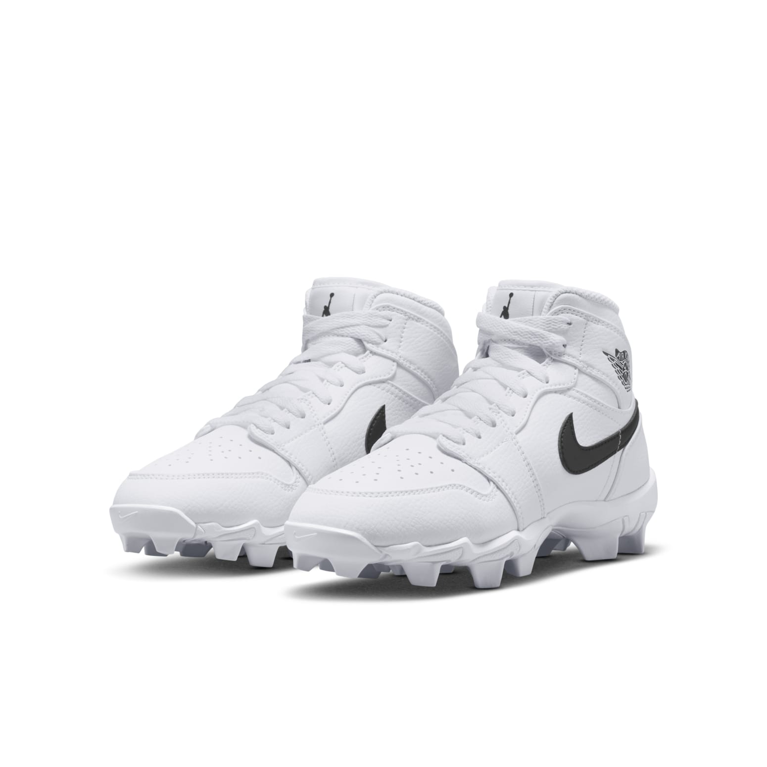 (GS) Air Jordan 1 Mid Cleat 'White Black' HF6883-100