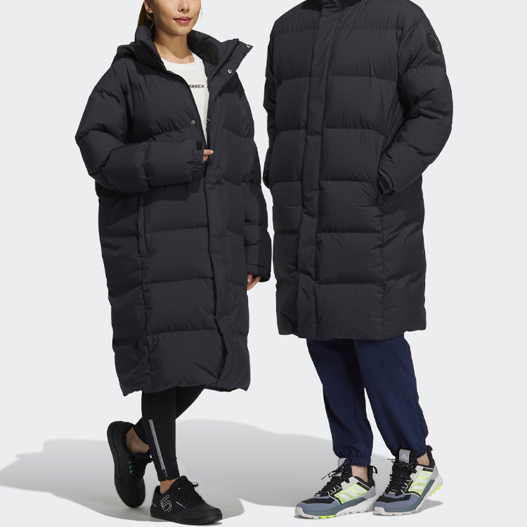 adidas Unisex Gd Puffy Lg Co Hooded Down Jacket Black H23084