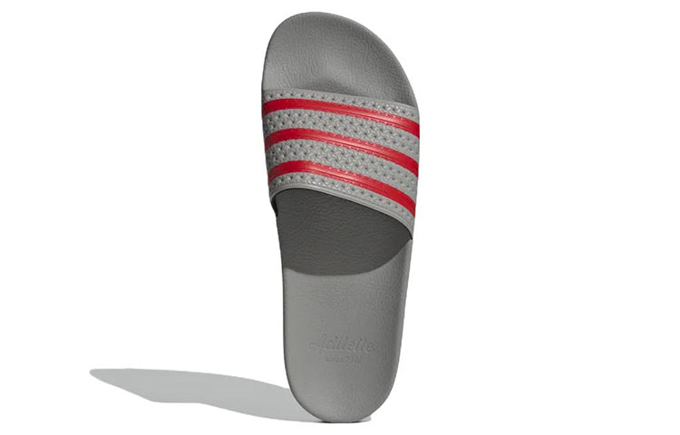 adidas originals Adilette slides Casual Wear-Resistant Grey Red Unisex Slippers 'Grey Red' GY3737