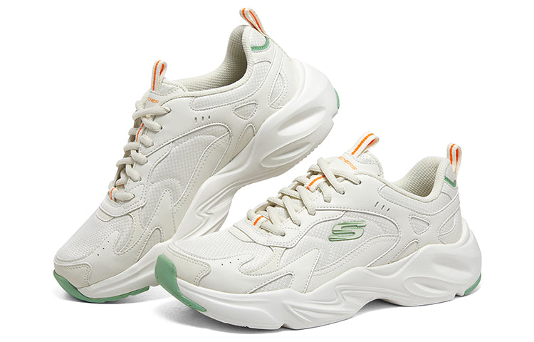 (WMNS) Skechers Casual Sport Shoes 'White Green' 896270-NTMT
