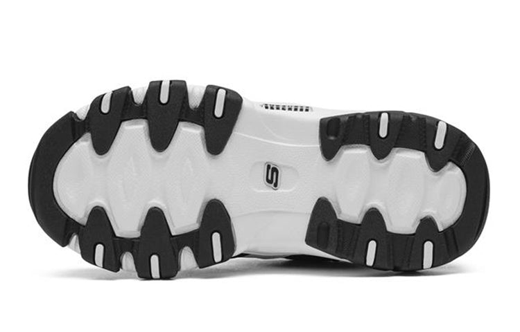 (GS) Skechers D'Lites 2.0 'White Black' 996301L-WBK
