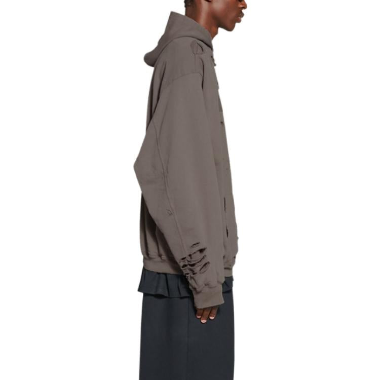 Balenciaga Caps Destroyed Hoodie 'Tan' 659403TKVB67185