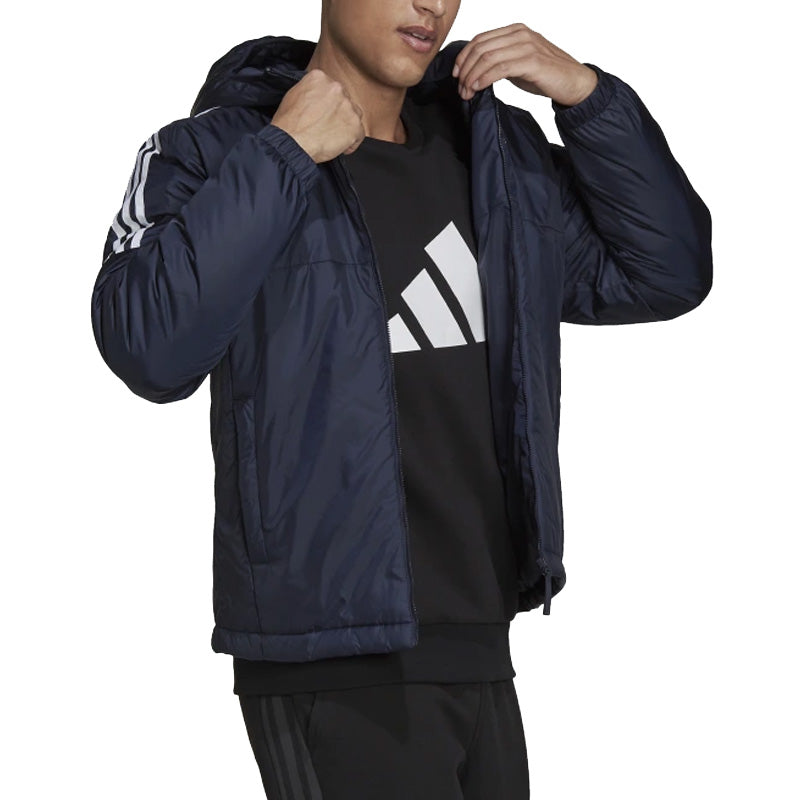 adidas Essentials Insulated Hooded Jacket Asia Sizing 'Navy' GT9165