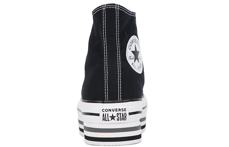 (WMNS) Converse Chuck Taylor All Star Lift High Top Sponge Cake Sole Black White 564486C