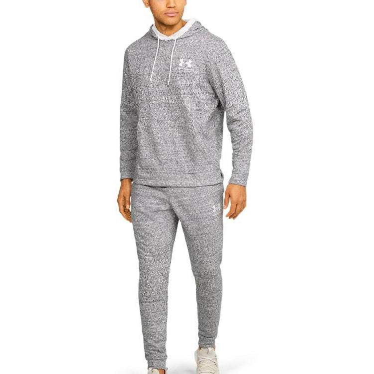 Men's Under Armour Kangaroo Pocket Gray White 1329291-112
