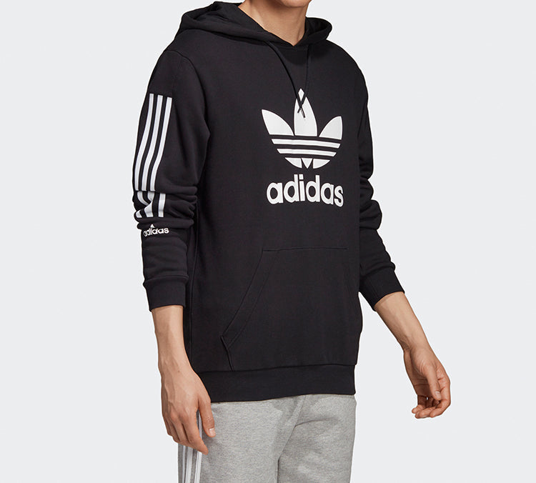 adidas Originals Adicolor Trefoil Hoodie 'Black White' FL8912