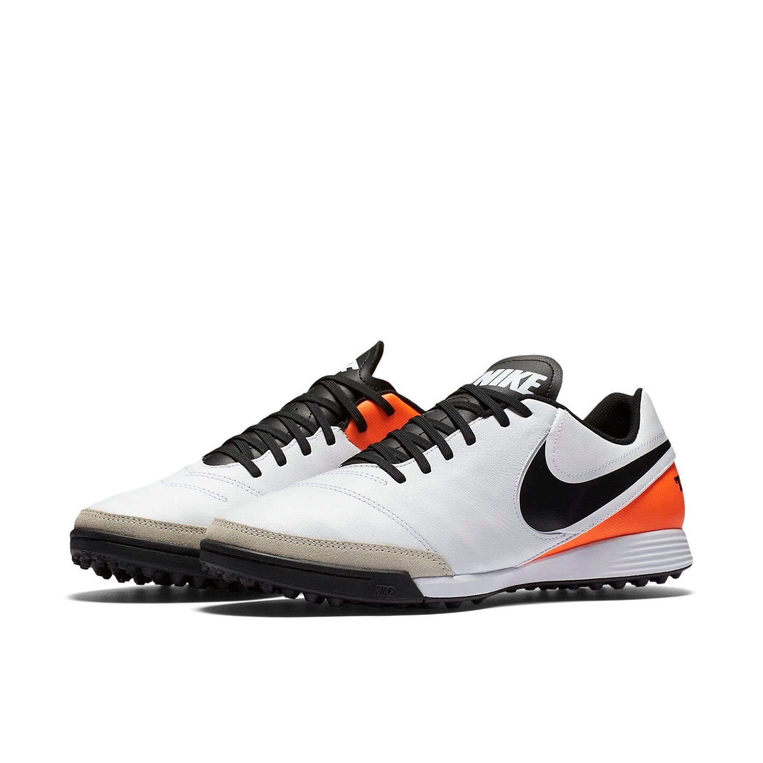 Nike Tiempo Genio II Leather Turf 'White Orange Black' 819216-108