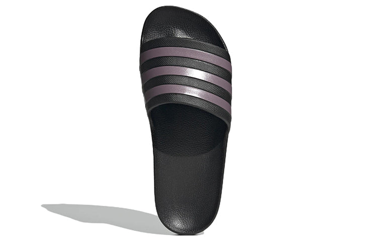 (WMNS) adidas Adilette Aqua 'Black Purple' GX4279