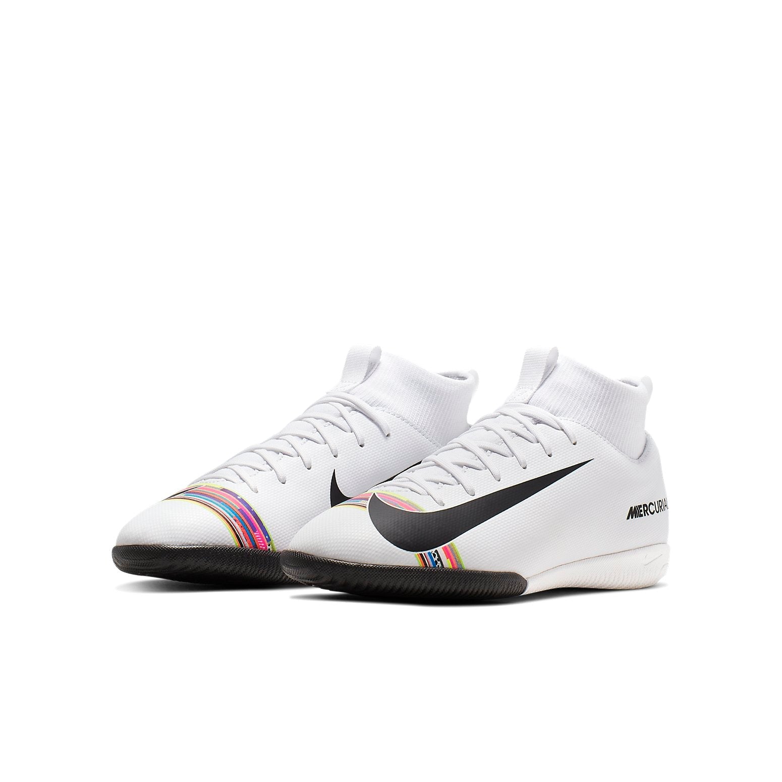 (GS) Nike Mercurial Superfly 6 Academy 'White Black Multicolor' AJ3110-109