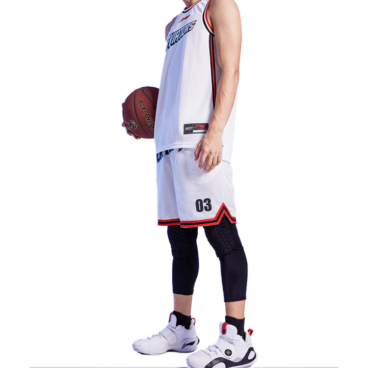 Li-Ning C.J. McCollum-1 Basketball Shorts 'White' AAPQ057-2