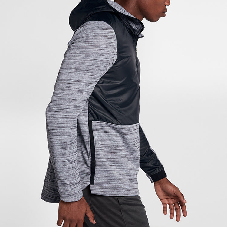 Nike Full-length zipper Cardigan Basketball Hooded Jacket Black 857045-010