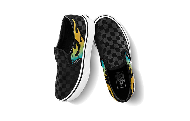 (PS) Vans Classic Slip-On Fire 'Black Grey' VN0A4BUTESY