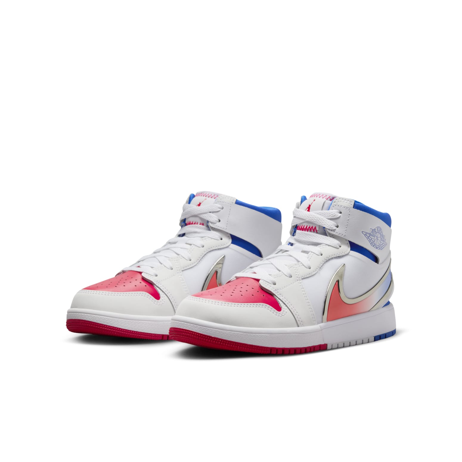(GS) Air Jordan 1 Mid RM EasyOn 'White Racer Blue Red' FQ1281-100
