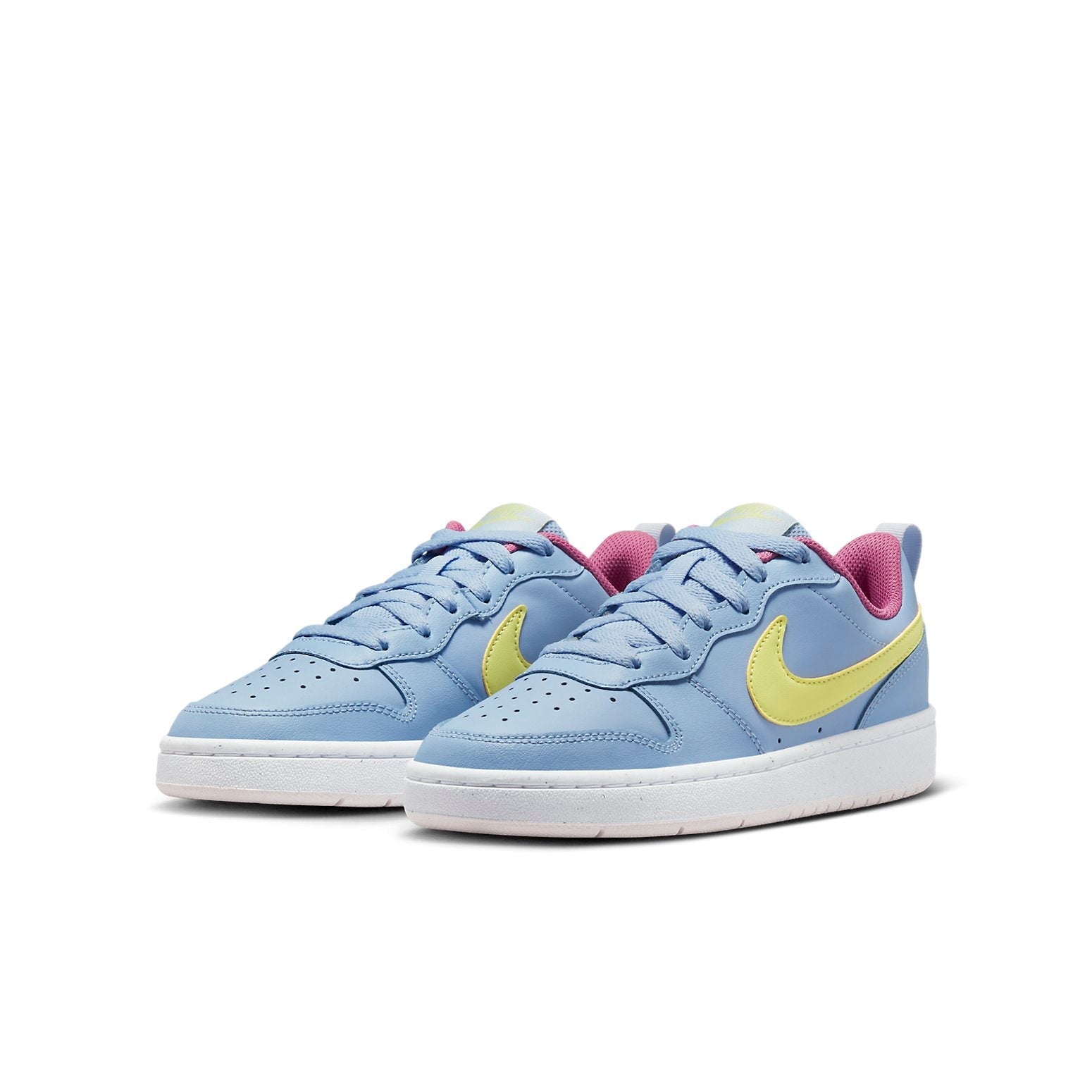(GS) Nike Court Borough Low 2 'Cobalt Bliss Light Lemon Twist' BQ5448-405