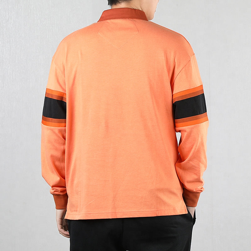 Air Jordan Casual Long Sleeves Polo Shirt Orange BQ5670-854