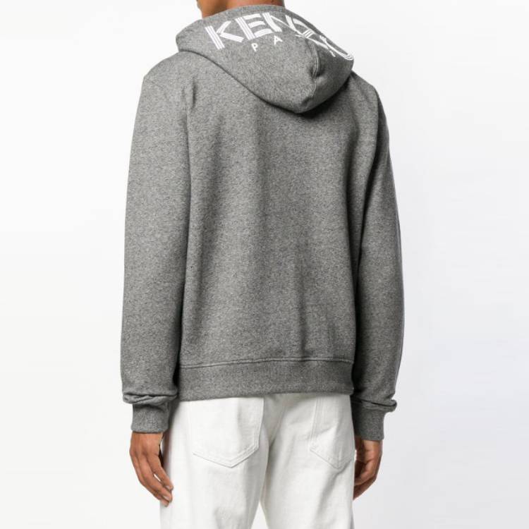 Men's KENZO Alphabet Logo Zipper Dark Grey F005BL7224MD-98