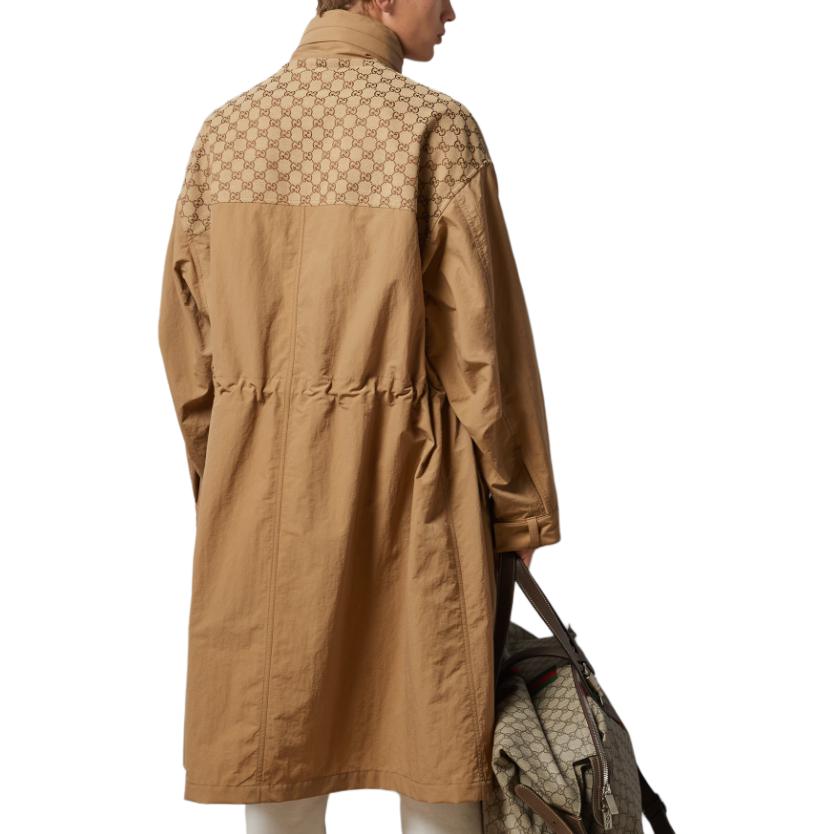 Gucci Ripstop Nylon Jacket With GG 'Camel' 762598-ZAPBR-2602