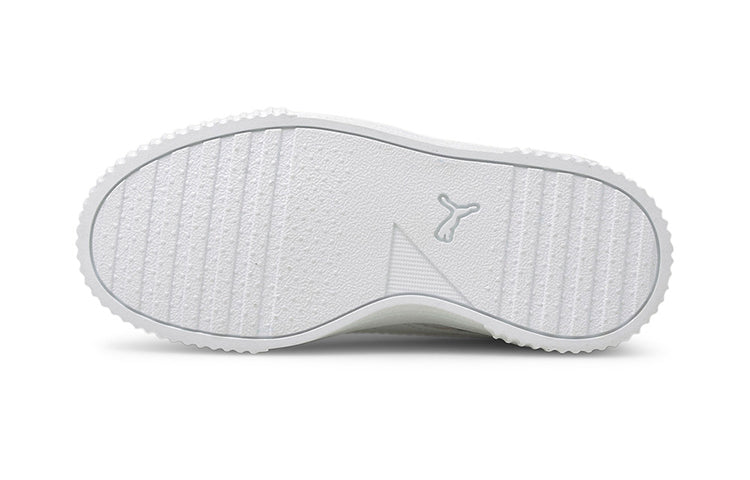 (PS) PUMA Carina Marble Glitter Casual Board Shoes White/Pink 375090-01